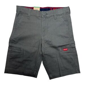 Levi's Boys Charcoal Cargo Shorts 8